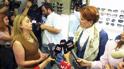 Akşener'in ziyaret ettiği gözlükçü: Ben sadece elektrik parasına, kiraya çalışıyorum; yeter, bıktık bu hükümetten!