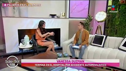 Vanessa Guzmán sufre accidente automovilístico