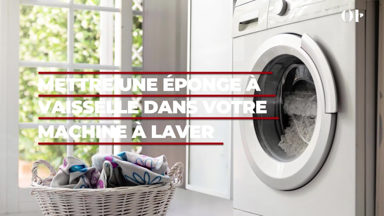Mettre une éponge à vaisselle dans votre machine à laver règlerait ce problème courant