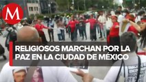Feligreses católicos y familiares de desaparecidos marchan en CdMx