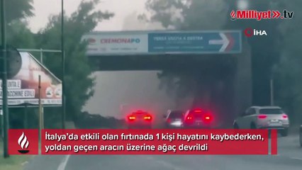 İtalya’yı fırtına vurdu: 1 ölü