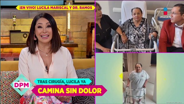 Primeras impresiones de Lucila Mariscal tras cirugía de cadera