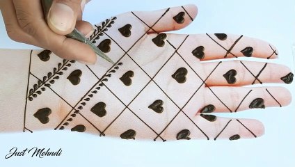 Easy trick mehndi design for front hands - Beautiful and simple mehndi design 2022