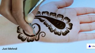 Easy trick mehndi design for front hands - Beautiful and simple mehndi design 2022