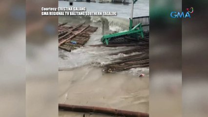 30 floating cottages, nawasak ng malakas na hangin at alon | Saksi