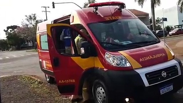 Motociclista fica ferido em colisão de trânsito no Coqueiral