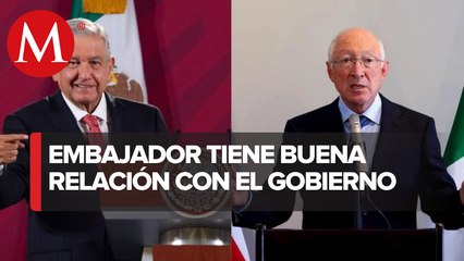 AMLO defiende a Ken Salazar de críticas; "es mi amigo, hombre bueno y sensato", dice