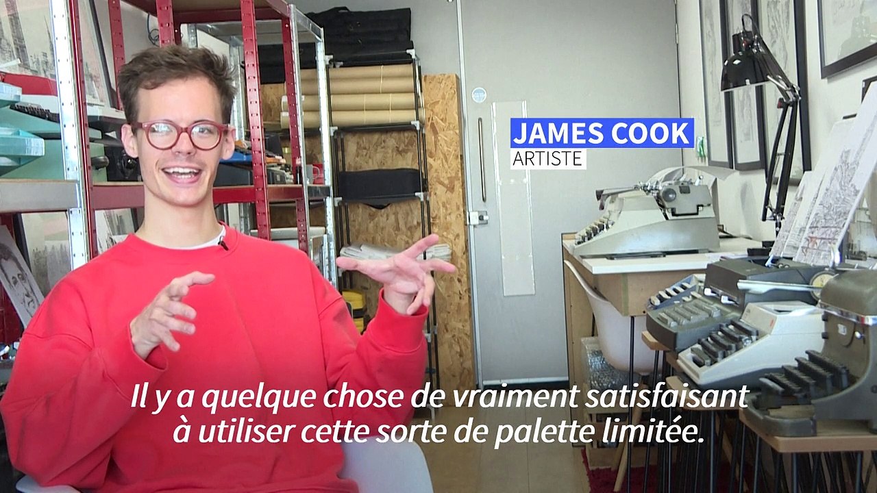 Un artiste britannique dessine portraits et monuments avec des machines à écrire