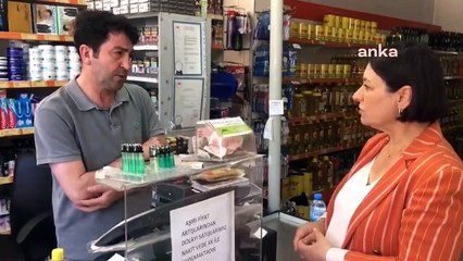 CHP'li Şevkin'e dert yanan esnaf: Günlük, saatlik fiyat değişiyor; bu yüzden veresiye veremiyoruz