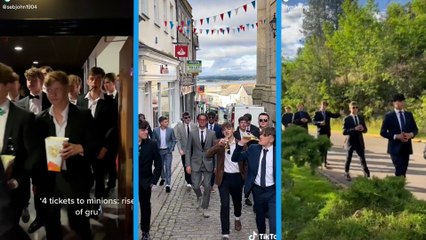 Les «Gentleminions», ces fans en costume qui perturbent les séances des «Minions 2»