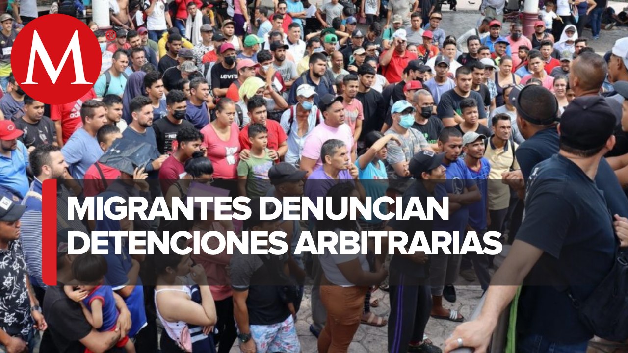 Frustran salida de caravana migrante en Tapachula, Chiapas