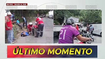 ¡Tres heridos, deja colisión múltiple en carretera al sur del país!