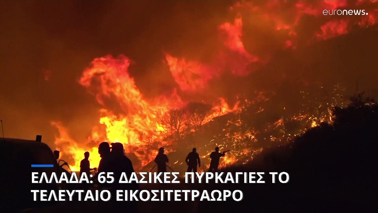 Συνολικά 65 δασικές πυρκαγιές το τελευταίο 24ωρ...