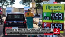 Litro da gasolina cai até R$ 1 em Apucarana e Arapongas