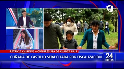 Patricia Chirinos: el presidente está haciendo cómplices de corrupción a toda su familia