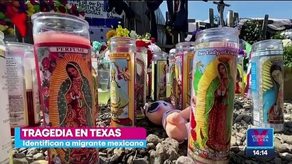 Identifican a uno de los migrantes mexicanos que viajaba en el tráiler de Texas