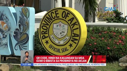 QR code, hindi na kailangan sa mga uuwi o bibisita sa probinsya ng Aklan | UB