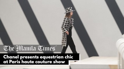 Chanel presents equestrian chic at Paris haute couture show
