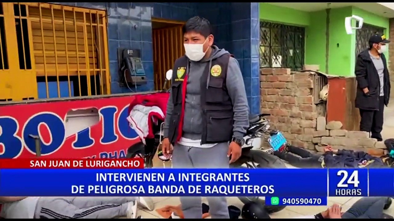 Golpe de la delincuencia en SJL: Detienen a peligrosa banda de raqueteros