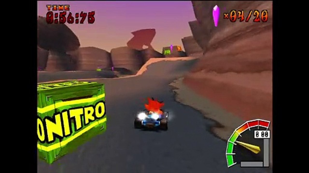 [PS1] Crash Team Racing Gameplay - Rocky Road