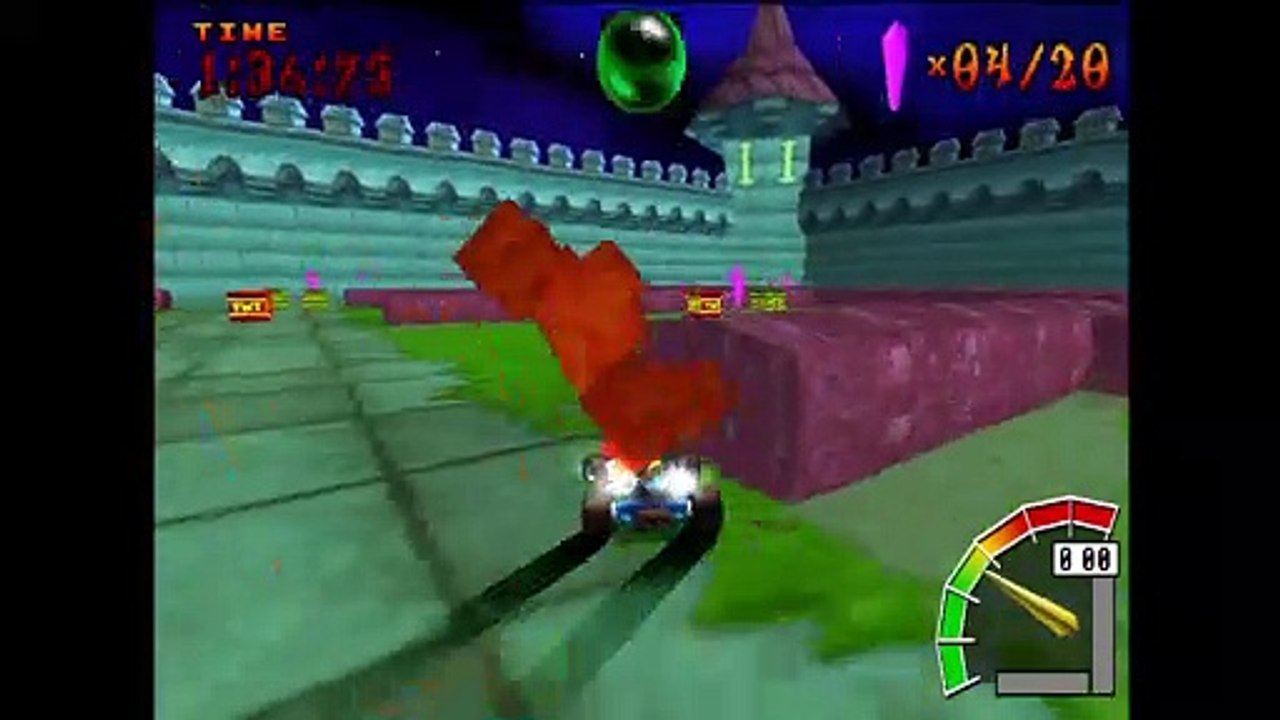 [PS1] Crash Team Racing Gameplay - Nitro Court