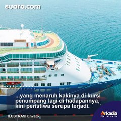 Bikin Warganet Geram, Penumpang Kapal Ini Angkat Kakinya di Kursi