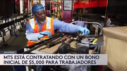 El Sistema de Transporte Metropolitano de San Diego está contratando personal.