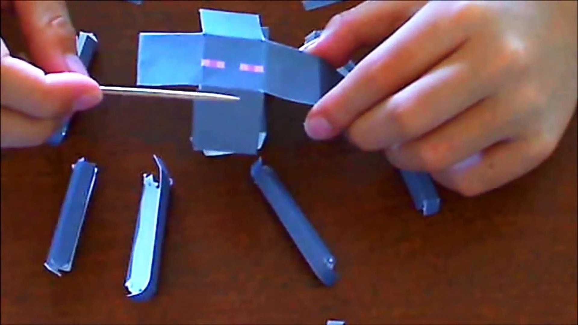 Enderman Minecraft Paper Craft Model