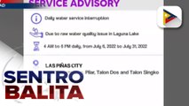 Ilang bahagi ng Metro Manila at Cavite na sinusuplayan ng Maynilad, may water interruption hanggang sa katapusan ng buwan