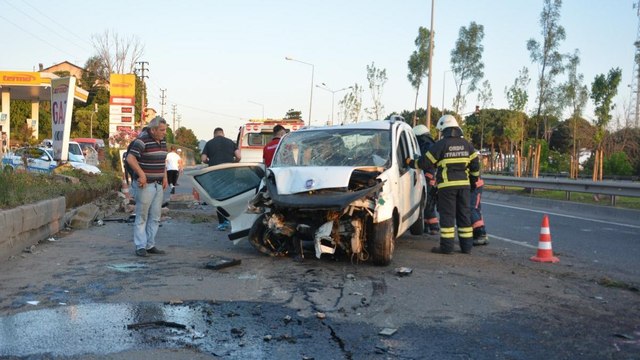 Ordu’da hafif ticari araç takla attı: 1 ölü, 1 yaralı