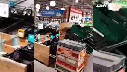 Hollanda'daki çiftçi protestoları marketleri vurdu: Raflar bomboş kaldı!