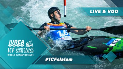 2022 ICF Canoe Slalom Junior & U23 World Championships Ivrea Italy / Kayak U23 Heats