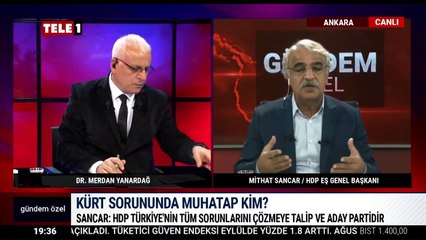 Sancar: HDP, Kürt sorununun çözümünde muhataptır, aktördür, güçtür