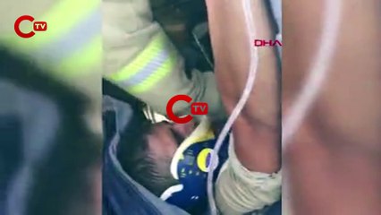 Başakşehir’de beton mikseri devrildi, sürücü 2 saat süren çalışma ile kurtarıldı