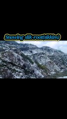 Sikkim Silk route snowing video #short