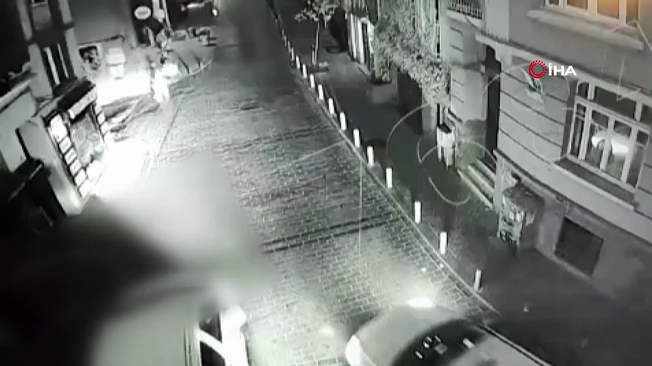Pitbullu gasp dehşeti kamerada
