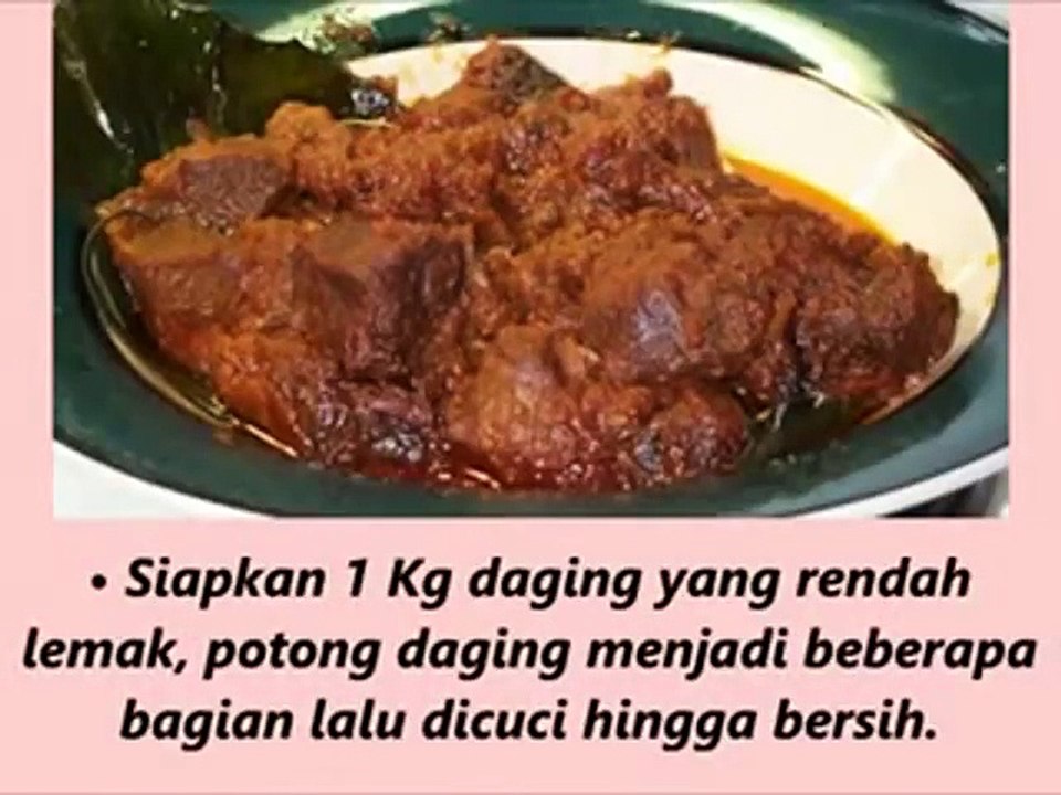 Resep membuat rendang daging khas padang
