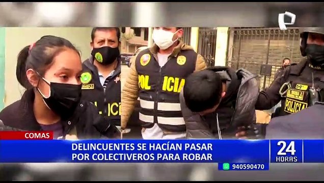 Comas: capturan a delincuentes que fingían ser colectiveros para asaltar a sus víctimas
