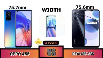 Oppo A55 VS Realme C35