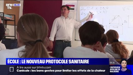 Covid-19: un nouveau protocole sanitaire à l'école pour la rentrée