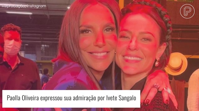 Paolla Oliveira faz aparição surpresa em novo programa de Ivete e expressa admiração por cantora