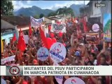 Sucre | Militancia del PSUV se movilizó en apoyo al presidente Nicolás Maduro en Cumanacoa