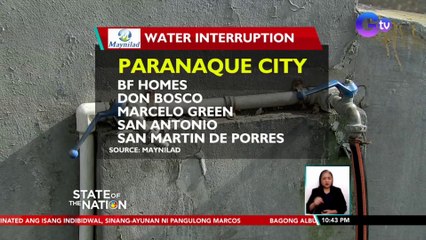 Water interruption ng MAYNILAD, extended hanggang July 31 | SONA