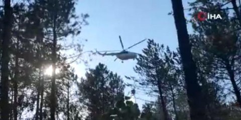 Edirne'de çıkan orman yangınına müdahale ediliyor (2)