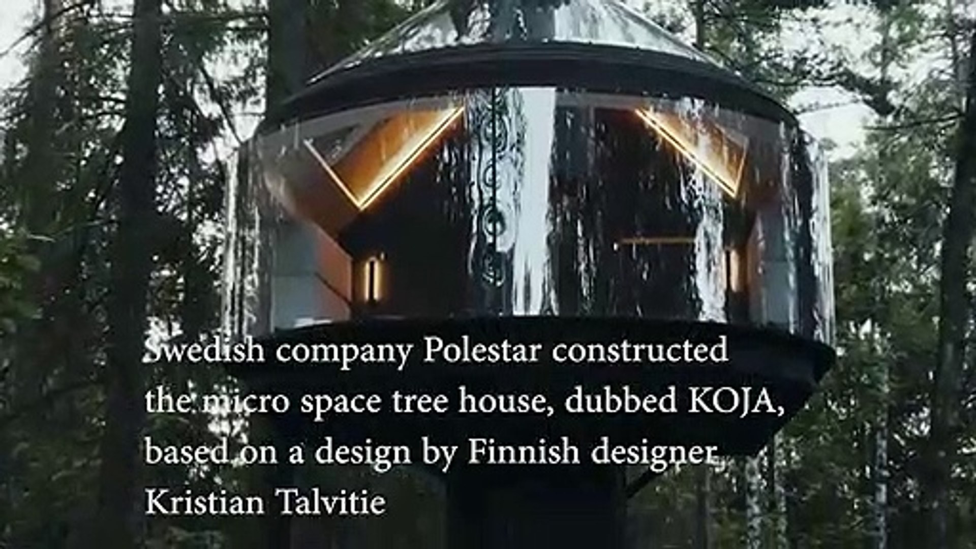 UFO style tree house - video Dailymotion