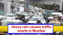Heavy rain causes traffic snarls in Mumbai