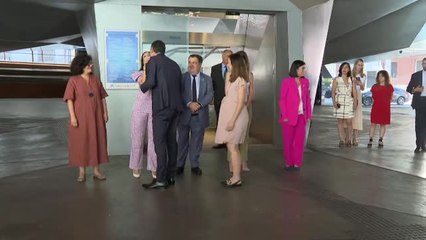 Sánchez y Belarra escenifican una imagen de unidad en un acto a favor de la infancia