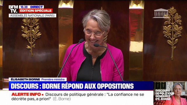 Élisabeth Borne: Il y a des groupes qui persistent à privilégier les attaques personnelles et l'invective sur le dialogue