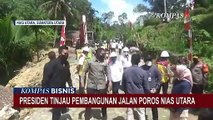 Presiden Joko Widodo Tinjau Pembangunan Jalan Poros di Pulau Nias Utara
