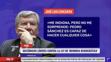 Los históricos del PSOE, contra Sánchez por la ley de memoria